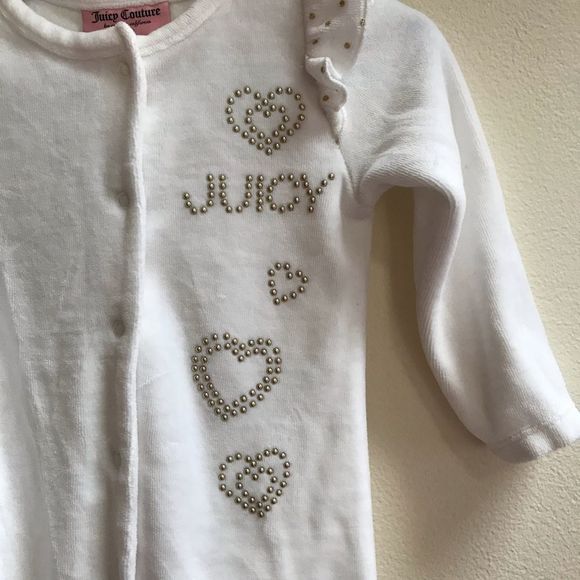 Juicy Couture footed one piece - Picture 2 of 7